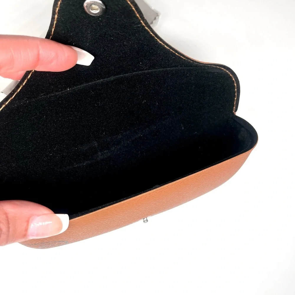 Ray-Ban Tan Leather Sunglasses Case NWT